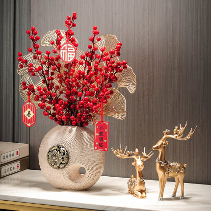 Combo Cành Đào Mùa Xuân & Tượng Đồng Rắn