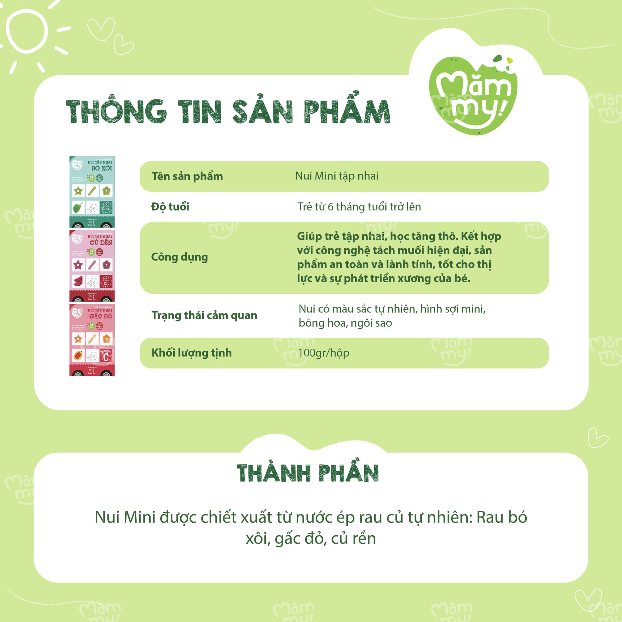 Không gluten – không muối – không chất bảo quản