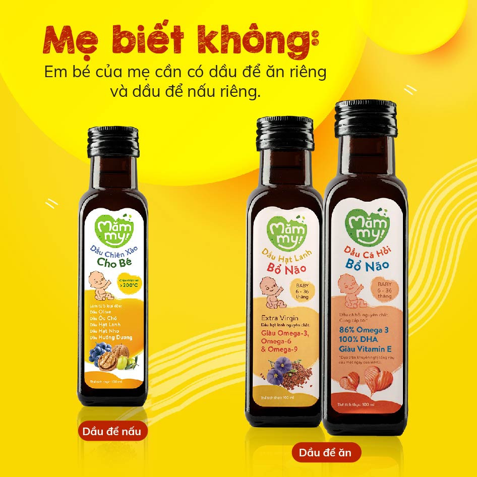 Dầu ăn dặm Mămmy cho bé