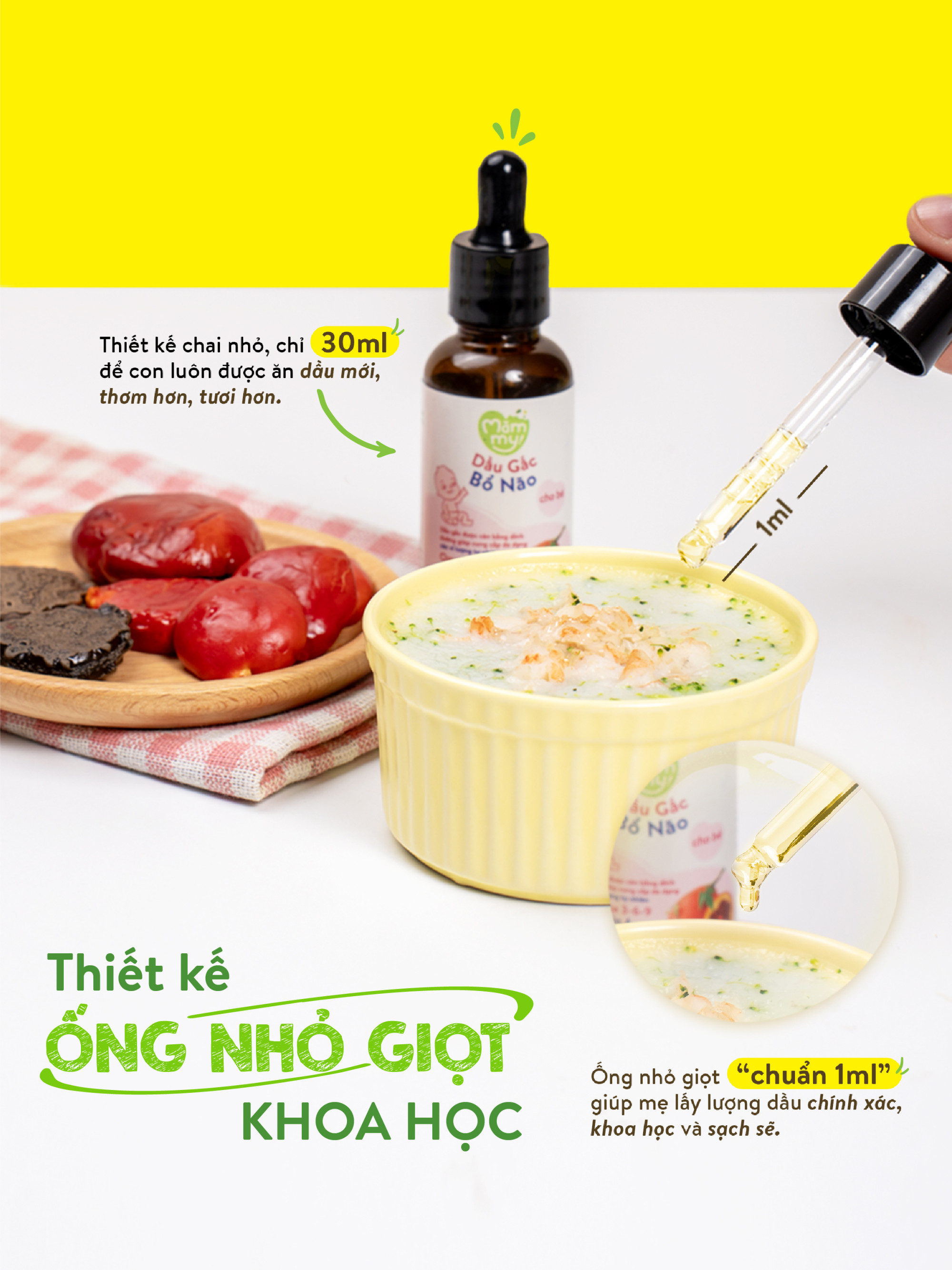 Dầu núng nính Mămmy thiết kế tiện lợi